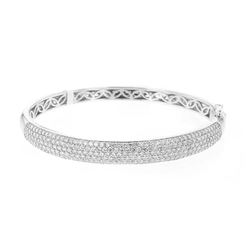 Best Bangles For Wedding-2.85 ctw Diamond Bangle Bracelet