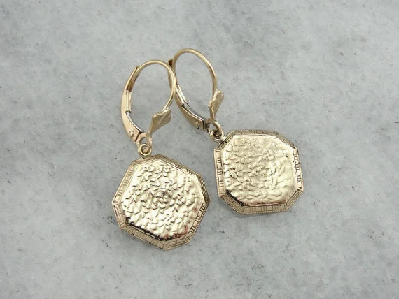 Trendy Earrings For Teens-Handmade, One of a Kind Earrings From Vintage Cufflinks