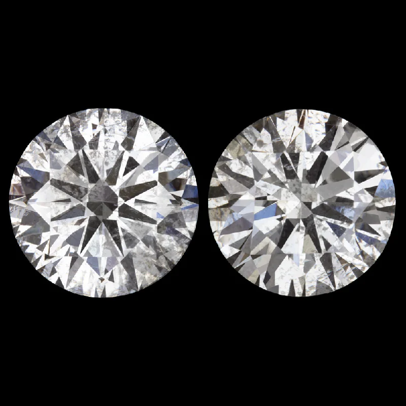 Elegant Earrings For Birthday Parties-1.42ct NATURAL DIAMOND STUD EARRINGS VERY GOOD ROUND BRILLIANT CUT PAIR LOOSE