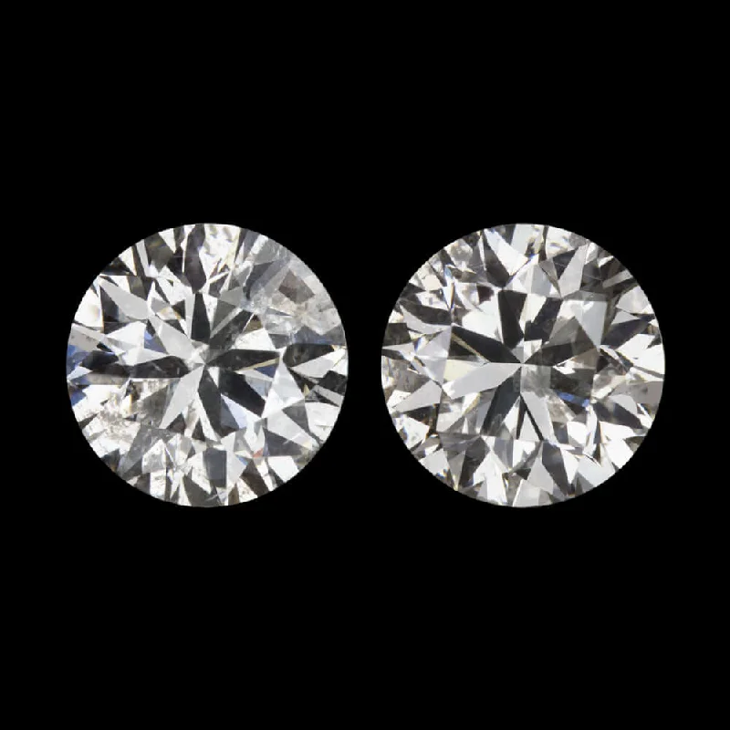 Minimalist Earrings For Casual Chic-0.73c VERY GOOD CUT NATURAL DIAMOND STUD EARRINGS ROUND BRILLIANT PAIR 3/4 CARAT