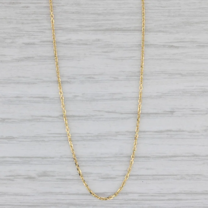 Cute Necklace Sets For Special Days-New Cable Chain Necklace 10k Yellow Gold 20" 1.1mm