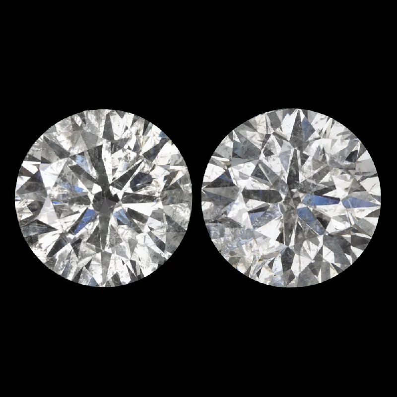 Gorgeous Earrings For Evening Outfits-1 CARAT VERY GOOD CUT DIAMOND STUD EARRINGS MATCHING PAIR ROUND BRILLIANT 1ct