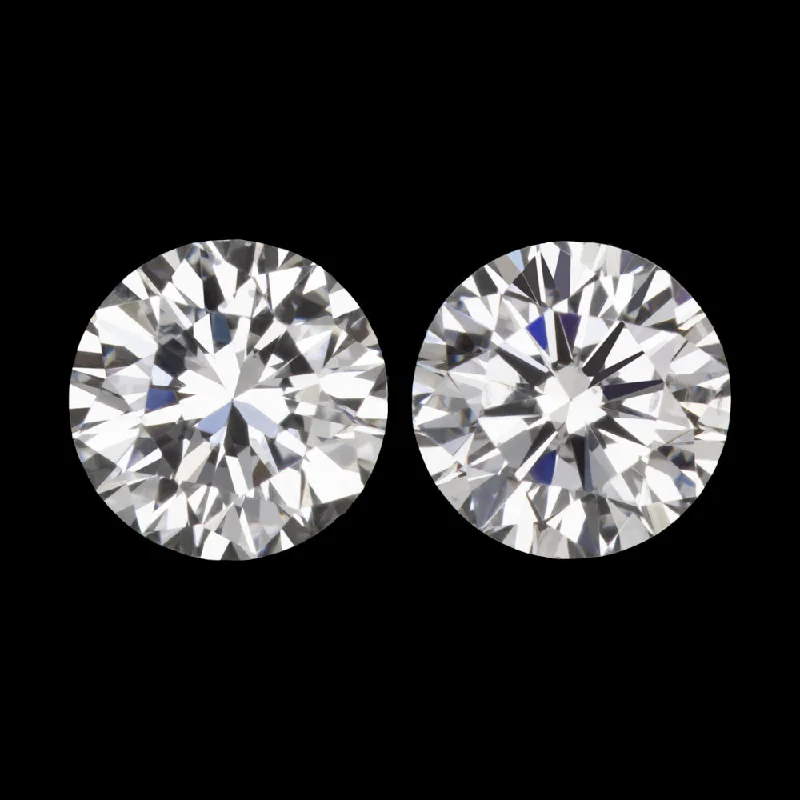 Handmade Earrings For Every Occasion-0.62ct EXCELLENT CUT D-E VS2-SI1 DIAMOND STUD EARRINGS ROUND LOOSE PAIR NATURAL