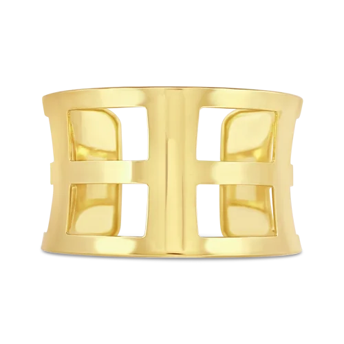 Bracelets For Any Occasion-Yellow Gold Cuff Bracelet