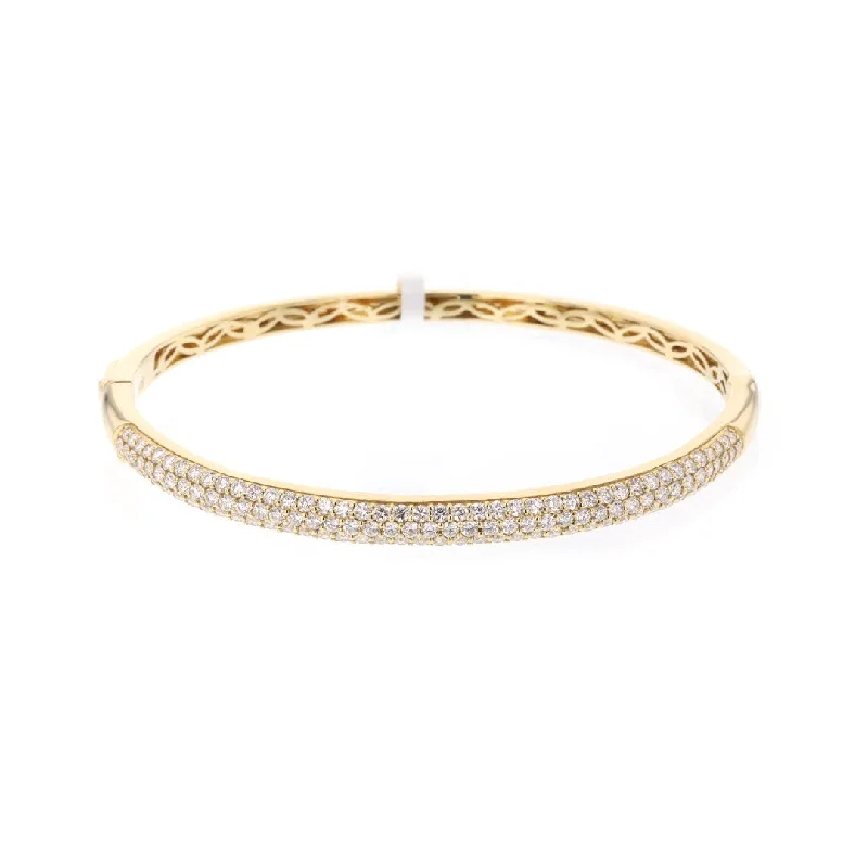 Bangles For Office Wear-1.91 ctw Diamond Bangle Bracelet