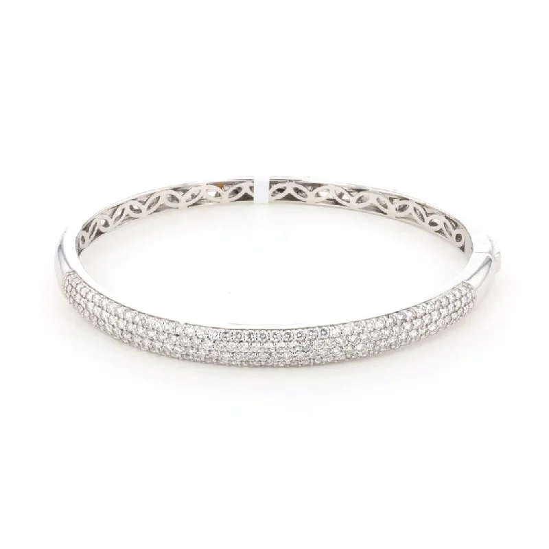 Stylish Bangles For Women-2.26 ctw Diamond Bangle Bracelet