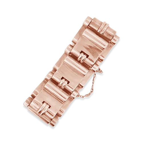 Elegant Bracelets For Brides-Rose Gold Estate Bracelet