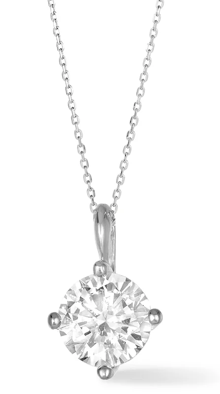 Personalized Family Tree Necklaces For Gifts-1 Carat Diamond Solitaire Necklace