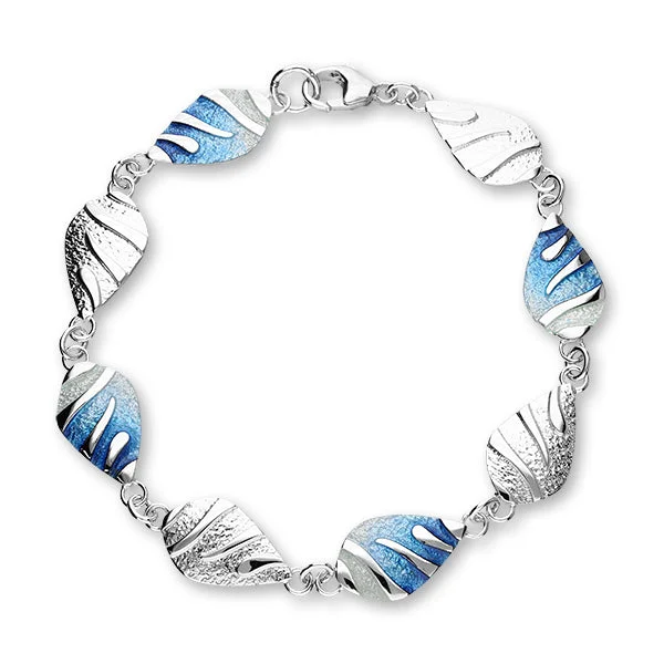 Chunky Metal Bracelets-Mirage Silver Bracelet EBL79